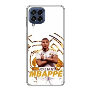 Чехол (TPU) с Футболистом на Samsung Galaxy M53 (5G) (M536B) (Мбаппе Реал)