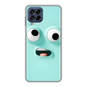 Силиконовые Чехлы (смешные стикеры) для Samsung Galaxy M53 (5G) (M536B) (Забавное мятное лицо)