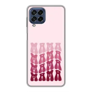 Чехлы на день мамы для Самсунг Галакси М53 (5G) (Надпись мама)