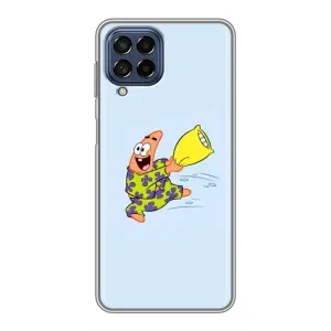 Чехлы с Патриком на Samsung Galaxy M53 (5G) (M536B) (Патрик с подушкой)