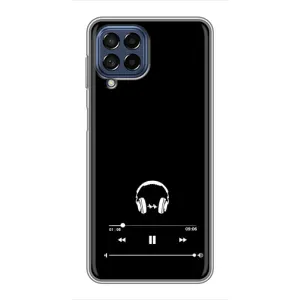 Чехол с картинками на черном фоне для Samsung Galaxy M53 (5G) (M536B) (Плеер)