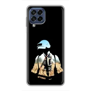 Силиконовый чехол с картинкой "Герой Pubg" на Samsung Galaxy M53 (5G) (M536B) (Пубг мен)