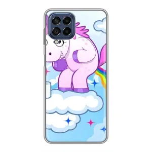 Чехол Unicorn на Samsung Galaxy M53 (5G) (M536B) (Радуга единорожка)
