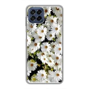 Чехол с ромашками на Samsung Galaxy M53 (5G) (M536B) (Рамка в ромашках)