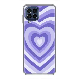 Чехлы с тематикой "Маленькие Сердечки" на Samsung Galaxy M53 (5G) (M536B) (Сердце фиолет)