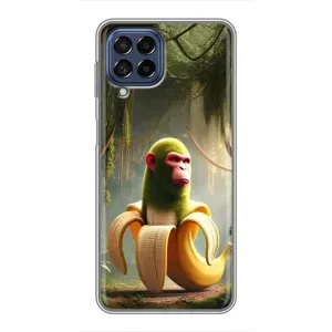 Чехол с мемами тралалело тралала для Samsung Galaxy M53 (5G) (M536B) (Шимпанзини бананини)