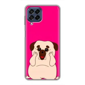 Чехол (ТПУ) Милые собачки для Samsung Galaxy M53 (5G) (M536B) (Веселый Мопсик)