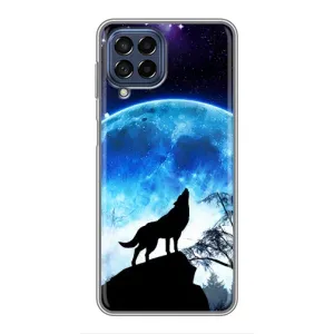 Чехол с Волком на Samsung Galaxy M53 (5G) (M536B) (Воет на луну)