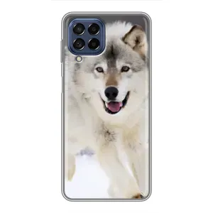 Чехол с Волком на Samsung Galaxy M53 (5G) (M536B) (Волк на снегу)