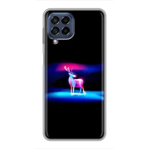 Силиконовый бампер с картинкой животных для Samsung Galaxy M53 (5G) (M536B) (Яркий олень)
