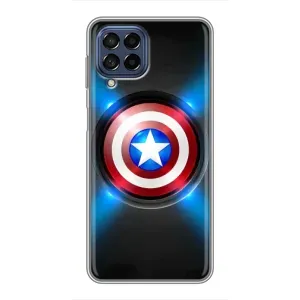Чехол с Щитом Капитана Америки на Samsung Galaxy M53 (5G) (M536B) (Яркий Щит Капитана)