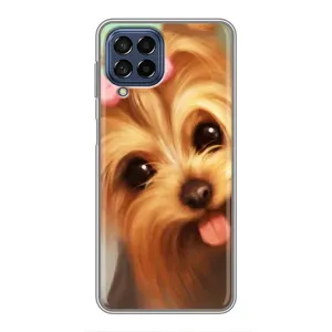 Чехол (ТПУ) Милые собачки для Samsung Galaxy M53 (5G) (M536B) (Йоршенский терьер)