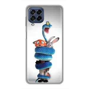 Силиконовый чехол с принтом Зоотрополіс для Samsung Galaxy M53 (5G) (M536B) (Змея Зоо)