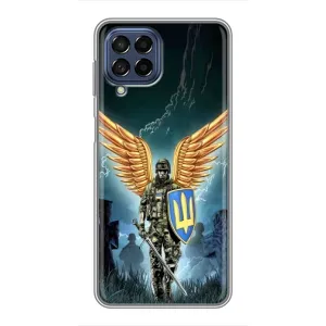 Патриотический Чехол для Samsung Galaxy M53 (5G) (M536B) (ЗСУ з крильями)