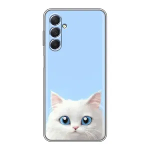 Чехол на тематику: Коты для Samsung Galaxy M54 (5G) (Белый кот)