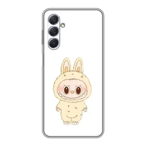 Чехол с принтом Лабубу для Sansung Galaxy M54 (5G) (Бежевый Лабубу)