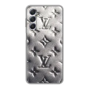 Текстурный Чехол Louis Vuitton для Самсунг М54 (Бежевый ЛВ)