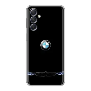 Силиконовый бампер с картинкой машины на Sansung Galaxy M54 (5G) (Черный BMW)