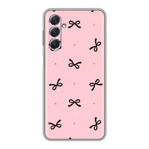 Чехол банты для Sansung Galaxy M54 (5G) (Черные бантики)
