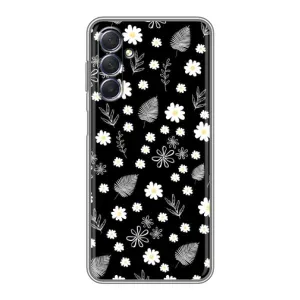 Чехлы с тематикой "ЦВЕТЫ" на Sansung Galaxy M54 (5G) (цветение на чорном)