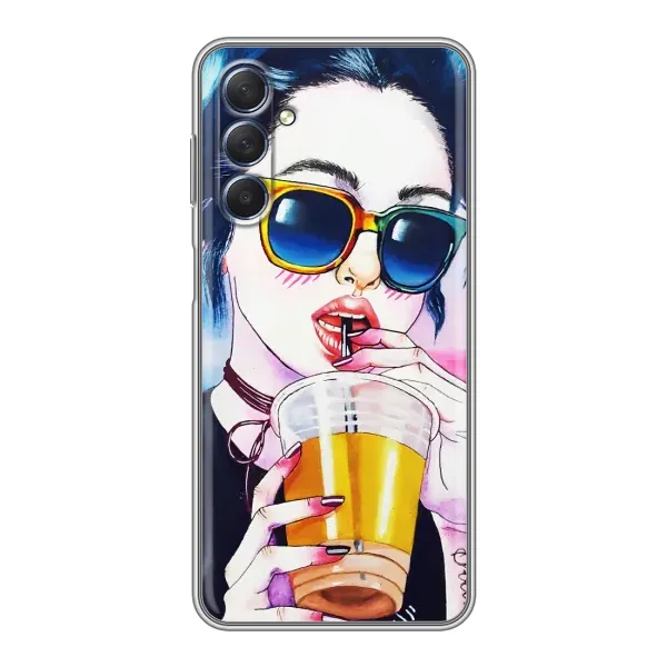 Чехол с рисунком «Девушка с коктейлем» для Samsung Galaxy M54 (5G) Чехол с рисунком «Девушка с коктейлем» для Samsung Galaxy M54 (5G)
