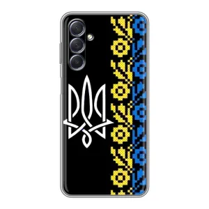 Силиконовый Чехол на Sansung Galaxy M54 (5G) (Герб и вышыванка)