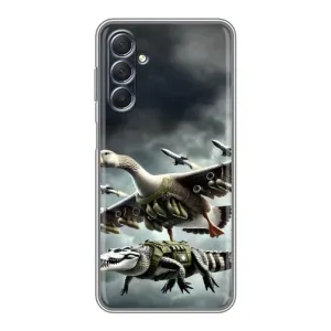 Чехол с мемами тралалело тралала для Sansung Galaxy M54 (5G) (Гусини и крокодило)