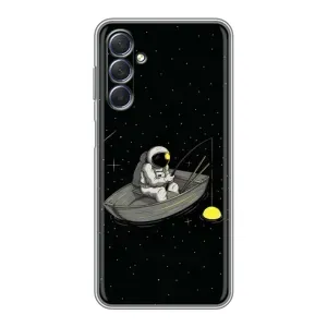 Силиконовый Чехол с принтом "Космонавты" на Sansung Galaxy M54 (5G) (Космонавт на рыбалке)