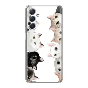 Силиконовый чехол с котиком для Sansung Galaxy M54 (5G) (Коты)