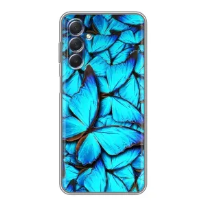Силиконовый бампер с картинкой животных для Sansung Galaxy M54 (5G) (Крылья бабочек)