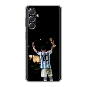 Чехлы Лео Месси Аргентина для Sansung Galaxy M54 (5G) (Лео Чемпион)