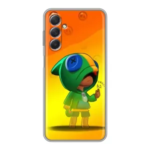 Чохол Бравл Старс для Sansung Galaxy M54 (5G) (LEON в кофті)