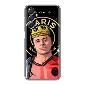 Чехол (TPU) с Футболистом на Sansung Galaxy M54 (5G) (Mbappe King)