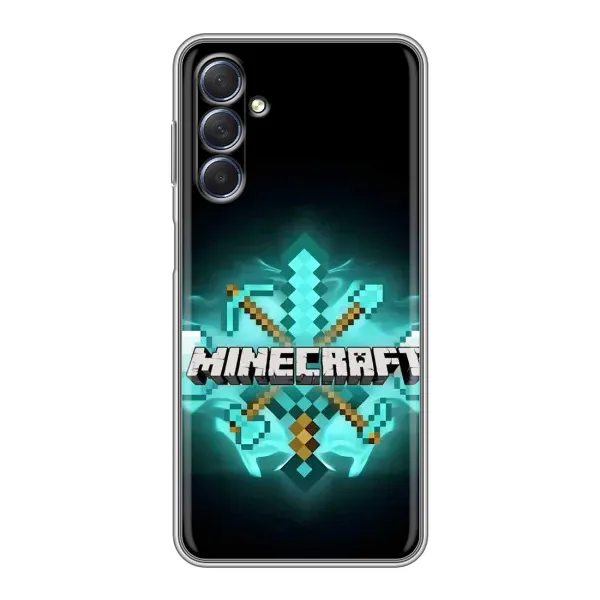 Чехол с рисунком «MineCraft 2» для Samsung Galaxy M54 (5G)