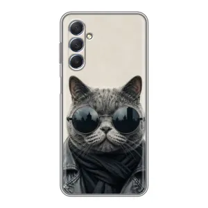Чехол на тематику: Коты для Samsung Galaxy M54 (5G) (Модный кот)