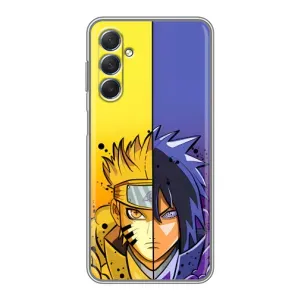 Купить Чехлы на телефон с принтом Anime для Sansung Galaxy M54 (5G) (Naruto Vs Sasuke)