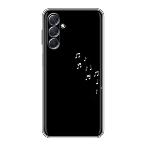Чохол з картинками на чорному фоні для Sansung Galaxy M54 (5G) (Ноти)