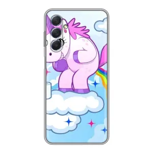Чехол Unicorn на Sansung Galaxy M54 (5G) (Радуга единорожка)