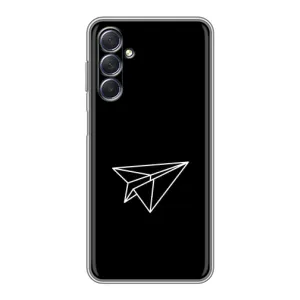 Чохол з картинками на чорному фоні для Sansung Galaxy M54 (5G) (Літак)