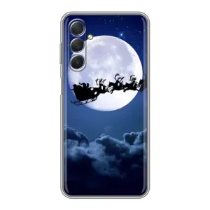 Чехол Санта Клаус для Sansung Galaxy M54 (5G) (Санта - луна)