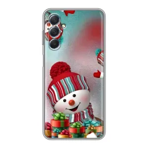 Чехлы на Новый Год Sansung Galaxy M54 (5G) (Снеговик в шапке)