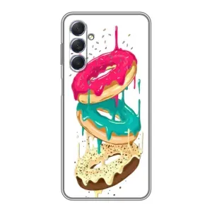 Чехол с изображением вкусной еды для Sansung Galaxy M54 (5G) (Сочные пончики)
