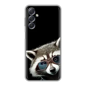 Силиконовый Чехол с Енотами на Sansung Galaxy M54 (5G) (Стильный Енот)