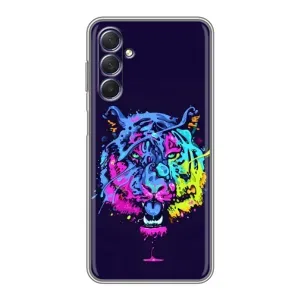 Силиконовый бампер с картинкой животных для Sansung Galaxy M54 (5G) (Тигр-Арт)