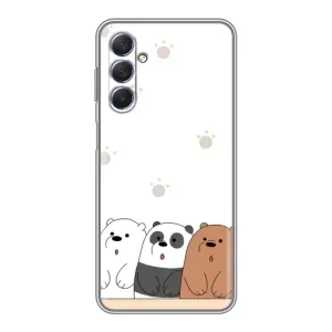 Чехлы с изображением разных животных для Sansung Galaxy M54 (5G) (Удивленные медвеженки)