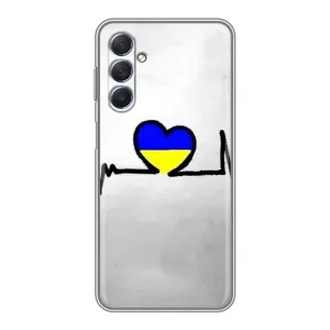 Силиконовый Чехол на Sansung Galaxy M54 (5G) (Я-Украина) (Украинская кардиограмма)
