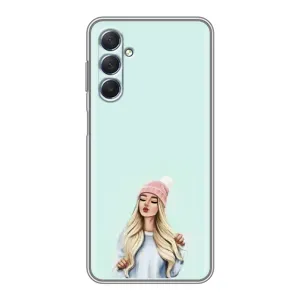 Силіконовый Чохол на Sansung Galaxy M54 (5G) з картинкой Модных девушек (В шапці)
