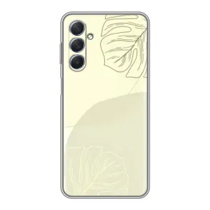Чехол цветочный дизайн для Sansung Galaxy M54 (5G) (Зелёный фон)
