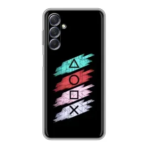 Чехол с рисунком «Значки Sony» для Samsung Galaxy M54 (5G)