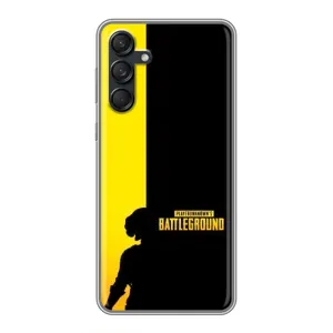 Чохол (TPU) з картинкою "Лого Пабг" на Самсунг Гелексі М55 5Джі (Battlegrounds)